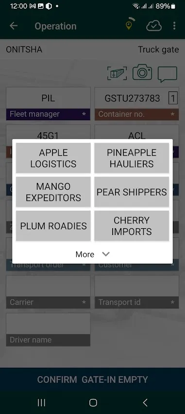 arl Container Tally