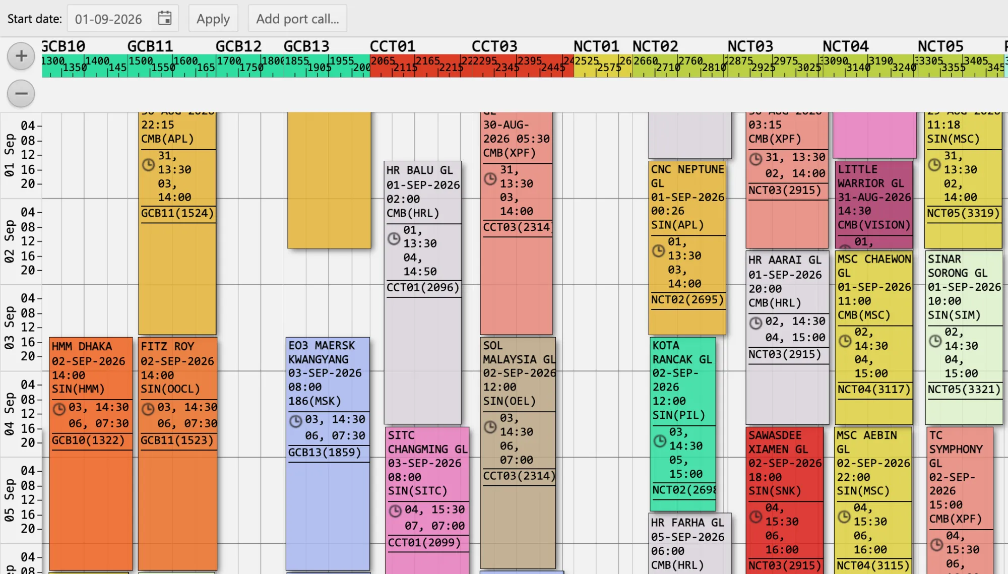 arl Berthing Planner screenshot