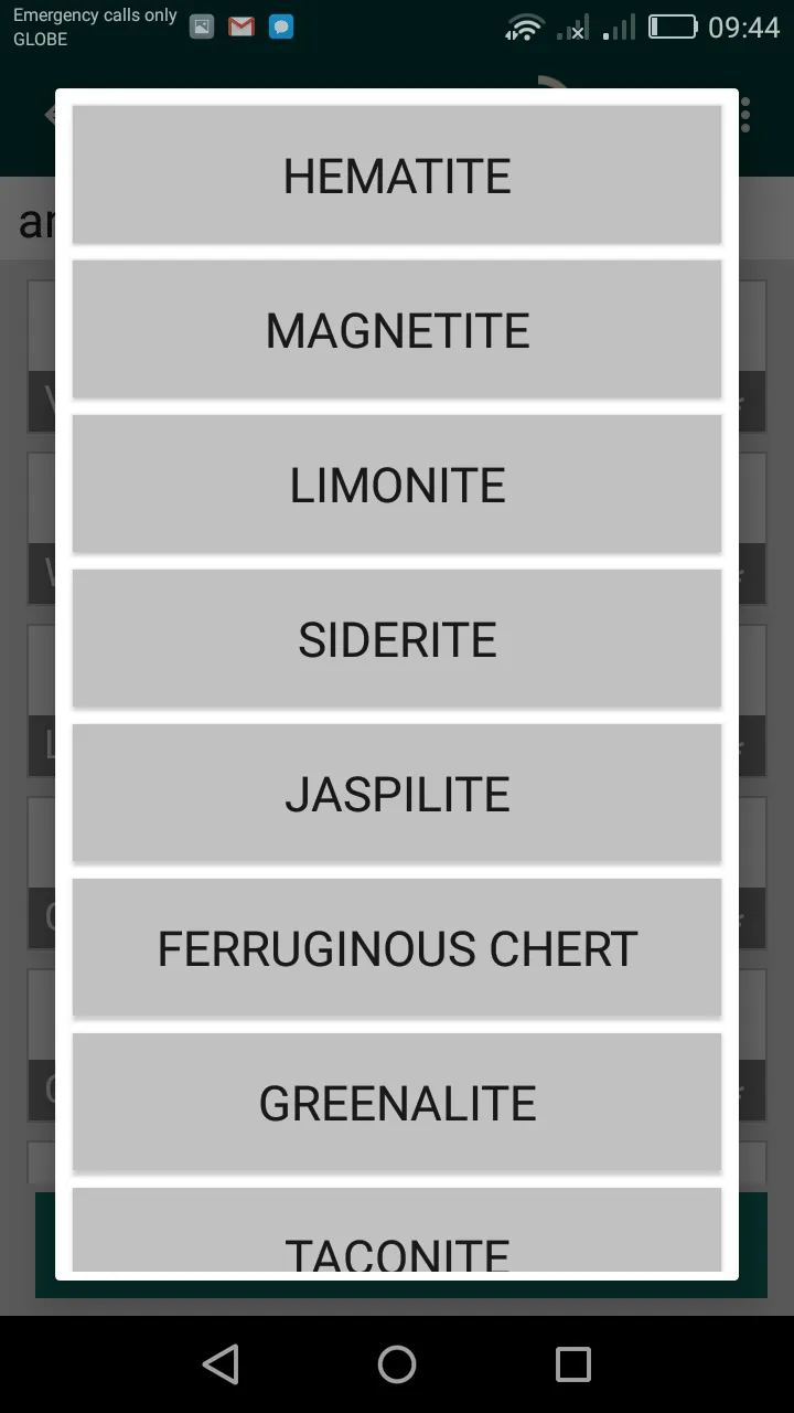 Example cargo types