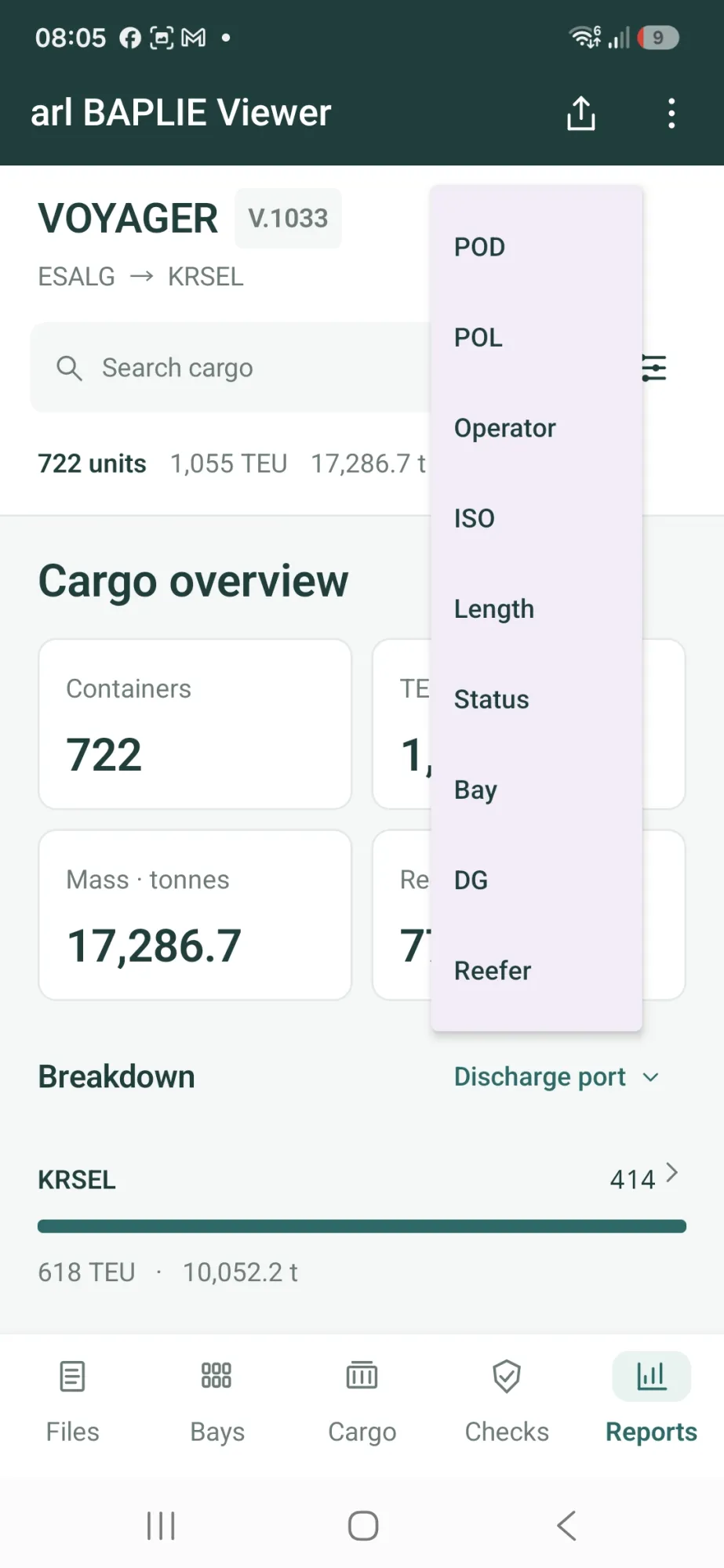 arl Container Bayplan