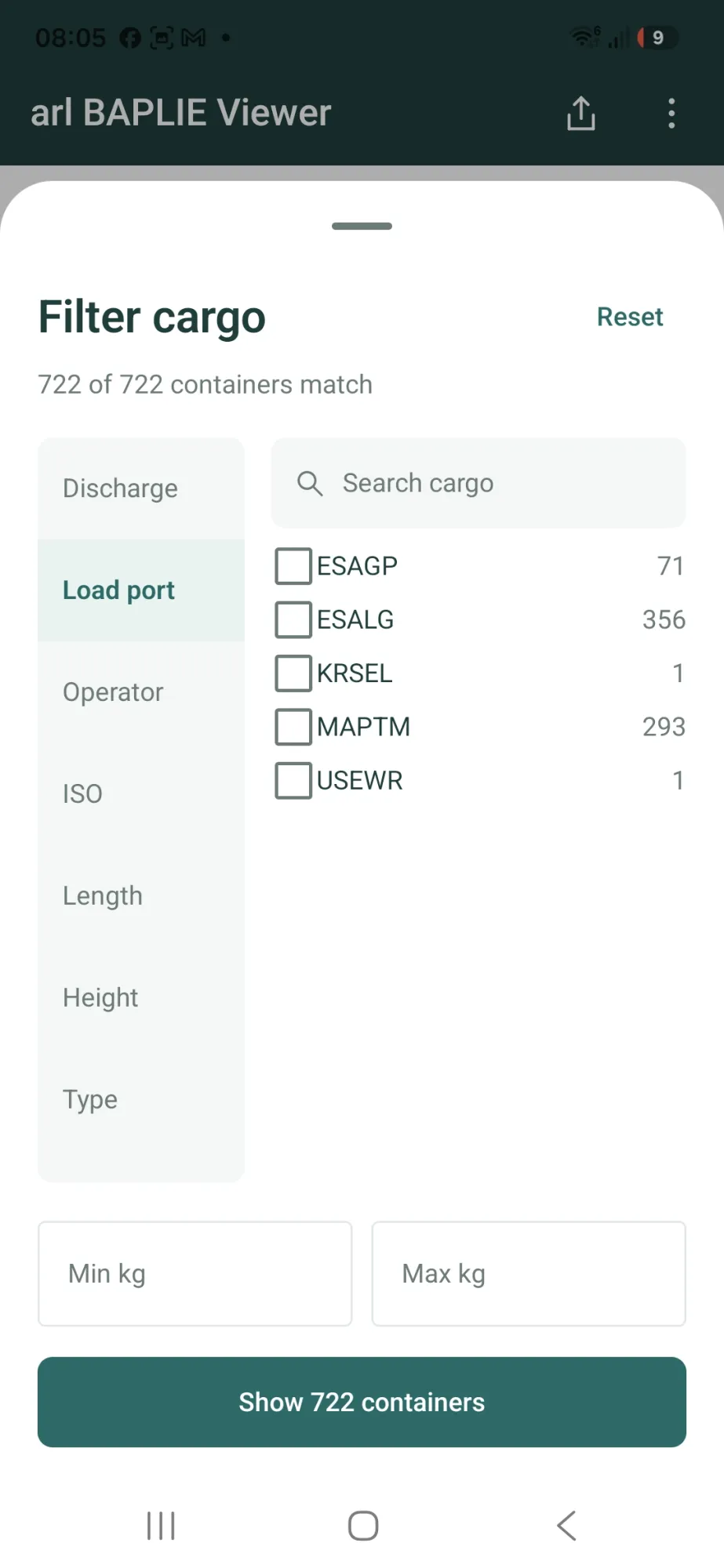 arl Container Bayplan