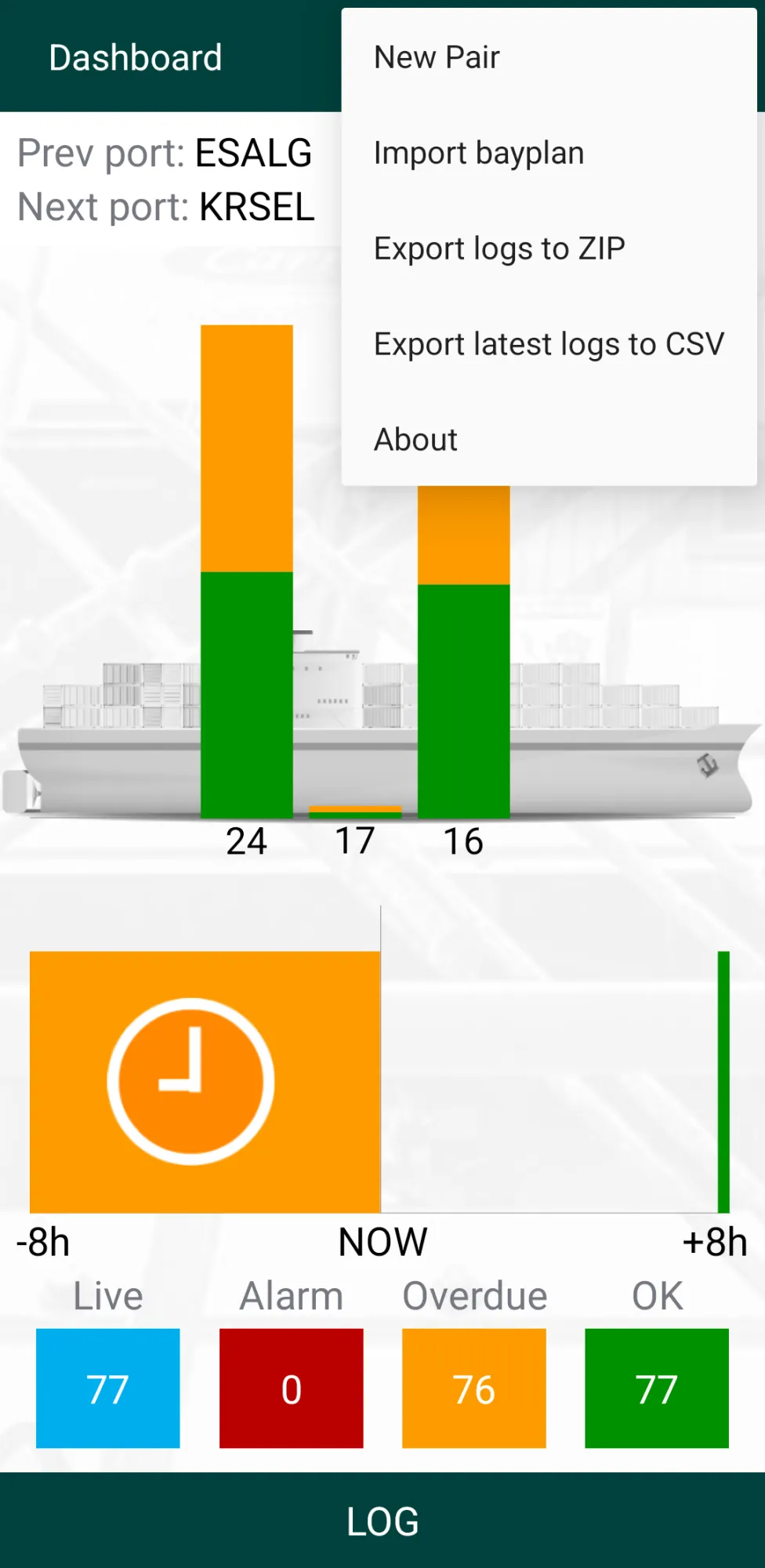 arl Reefer Monitor screenshot