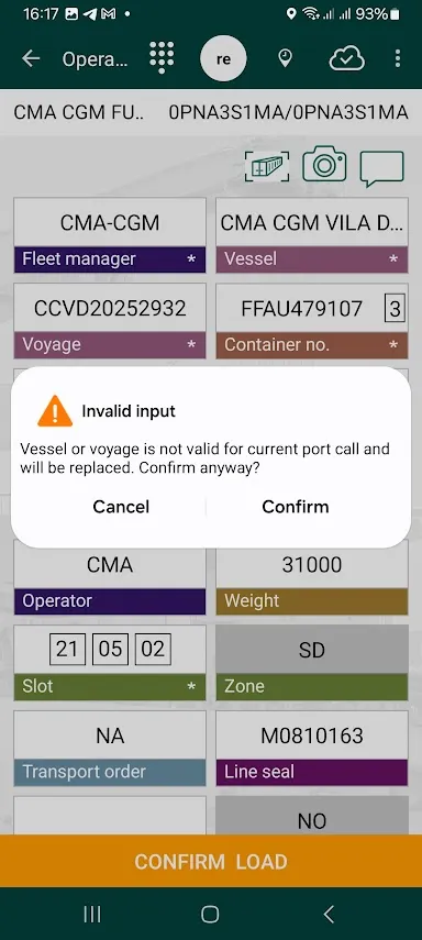 arl Container Tally