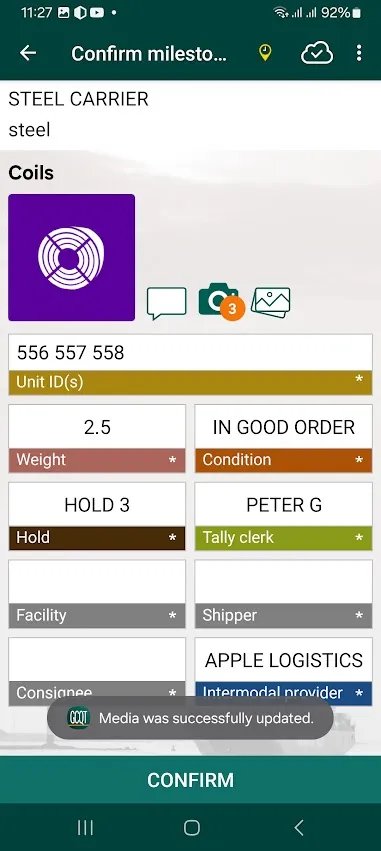 arl Breakbulk Tally